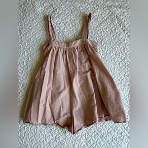 Pink shorts romper